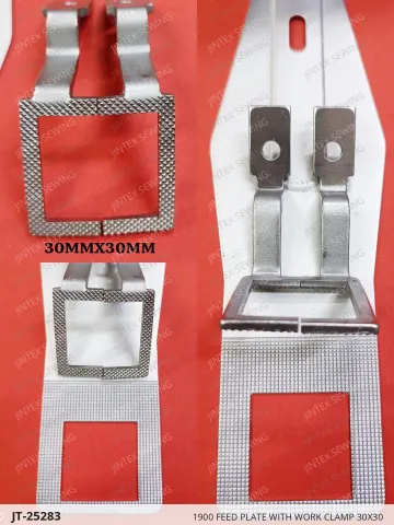 1900 FEED PLATE WITH WORK CLAMP 30X30 — JT-25283 sewing machine spare part