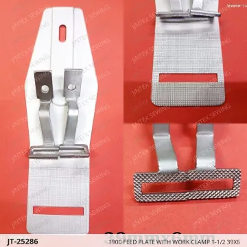 1900 FEED PLATE WITH WORK CLAMP 1-1/2 39X6 — JT-25286 sewing machine spare part