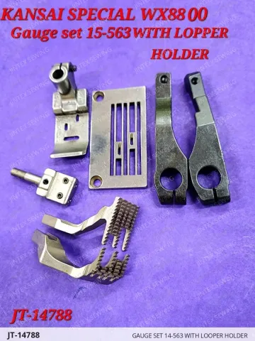 GAUGE SET 14-563 WITH LOOPER HOLDER — JT-14788 sewing machine spare part