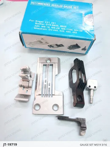 GAUGE SET MS19 3/16 — JT-19719 sewing machine spare part