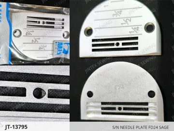 S/N Needle Plate FD24 Sage — JT-13795 sewing machine spare part
