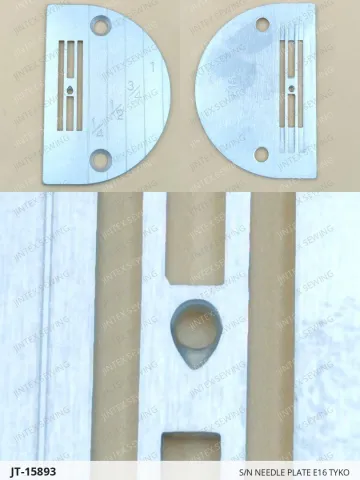 S/N Needle Plate E16 Tyko — JT-15893 sewing machine spare part