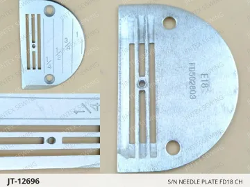 S/N Needle Plate FD18 CH — JT-12696 sewing machine spare part