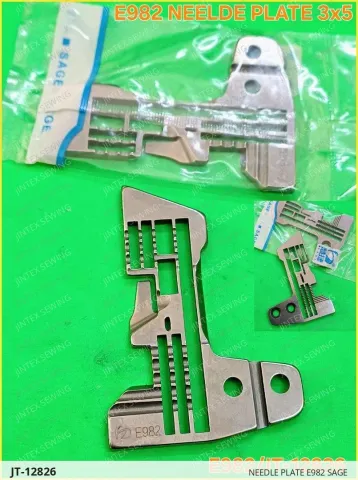 Needle Plate E982 Sage — JT-12826 sewing machine spare part