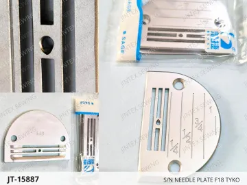 S/N Needle Plate F18 Tyko — JT-15887 sewing machine spare part