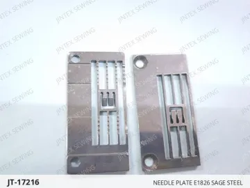 Needle Plate E1826 Sage Steel — JT-17216 sewing machine spare part
