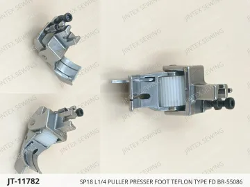 SP18 L1/4 PULLER PRESSER FOOT TEFLON TYPE FD BR-55086 — JT-11782 sewing machine spare part