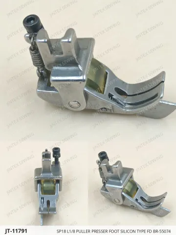 SP18 L1/8 PULLER PRESSER FOOT SILICON TYPE FD BR-55074 — JT-11791 sewing machine spare part