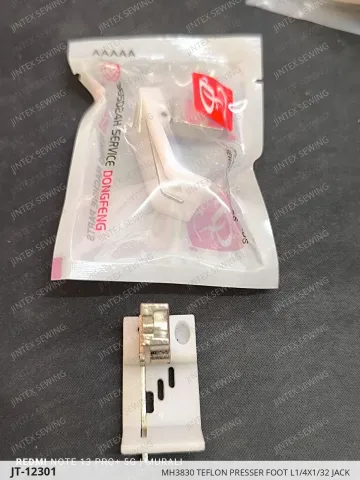 MH3830 TEFLON PRESSER FOOT L1/4X1/32 JACK — JT-12301 sewing machine spare part