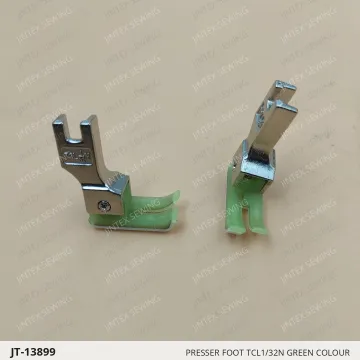 PRESSER FOOT TCL1/32N GREEN COLOUR — JT-13899 sewing machine spare part