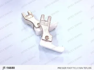 PRESSER FOOT TCL1/16N TEFLON — JT-16680 sewing machine spare part