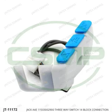JACK A4E 11503002900 THREE WAY SWITCH 14 BLOCK CONNECTION — JT-11172 sewing machine spare part