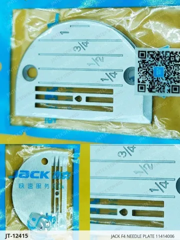 JACK F4 NEEDLE PLATE 11414006 — JT-12415 sewing machine spare part