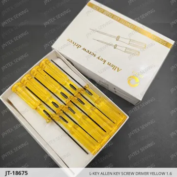 L-Key Allen Key Screw Driver Yellow 1.6 — JT-18675 sewing machine spare part