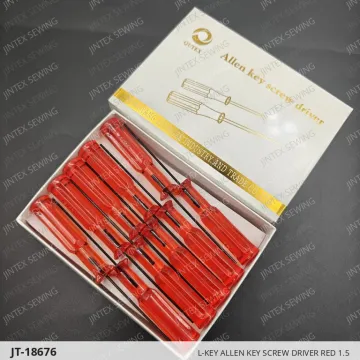 L-Key Allen Key Screw Driver Red 1.5 — JT-18676 sewing machine spare part