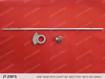 Brother 430F Gear with Shaft Set SB0717001 with SB1268001 — JT-23815 sewing machine spare part