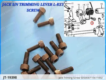 Jack Triming Screw S05004/113s11002 — JT-19398 sewing machine spare part