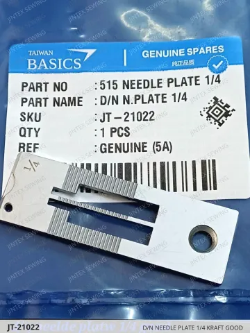 D/N Needle Plate 1/4 Kraft Good — JT-21022 sewing machine spare part
