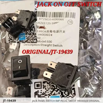 JACK PANEL SWITCH IMP PEDAL SWICH  99000024 ORIGINAL — JT-19439 sewing machine spare part