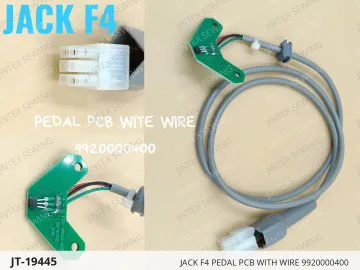 JACK F4 PEDAL PCB WITH WIRE 9920000400 — JT-19445 sewing machine spare part