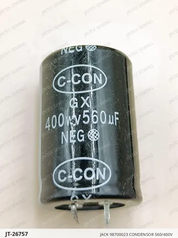 JACK 98700023 CONDENSOR 560/400V — JT-26757 sewing machine spare part