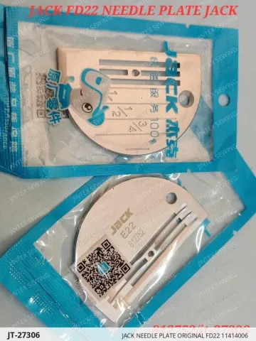 JACK NEEDLE PLATE ORIGINAL FD22 11414006 — JT-27306 sewing machine spare part