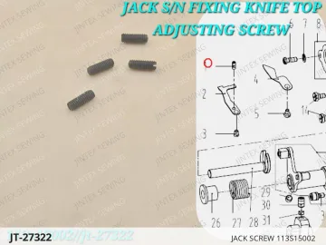 JACK SCREW 113S15002 — JT-27322 sewing machine spare part