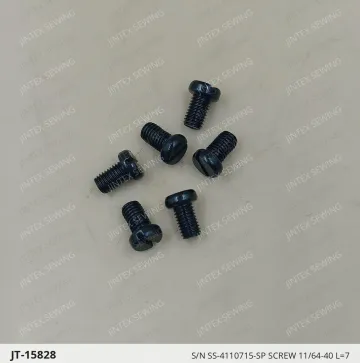 S/N SS-4110715-SP Screw 11/64-40 L=7 — JT-15828 sewing machine spare part