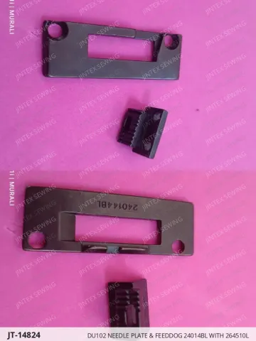 Juki DU102 Needle Plate & Feeddog 24014BL with 264510L — JT-14824 sewing machine spare part