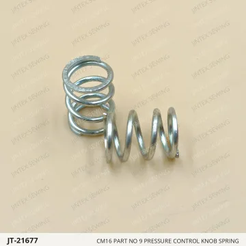 CM16 Part NO 9 Pressure Control Knob Spring — JT-21677 sewing machine spare part