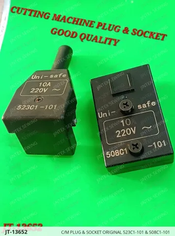 C/M PLUG & SOCKET ORIGINAL 523C1-101 & 508C1-101 — JT-13652 sewing machine spare part