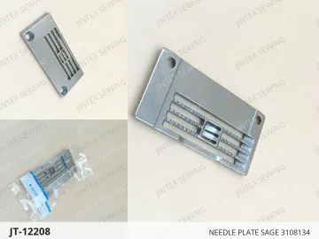 NEEDLE PLATE SAGE 3108134 — JT-12208 sewing machine spare part