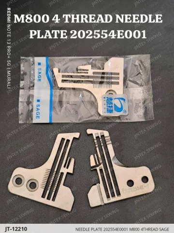 NEEDLE PLATE 202554E0001 M800 4THREAD SAGE — JT-12210 sewing machine spare part