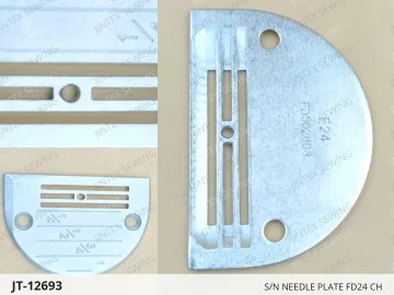S/N NEEDLE PLATE FD24 CH — JT-12693 sewing machine spare part