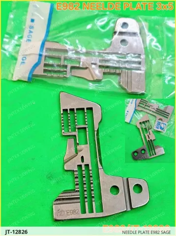 NEEDLE PLATE E982 SAGE — JT-12826 sewing machine spare part