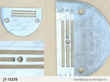 S/N NEEDLE PLATE FD28 CH — JT-13278 sewing machine spare part