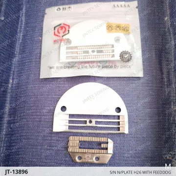 S/N N/PLATE H26 WITH FEEDDOG — JT-13896 sewing machine spare part