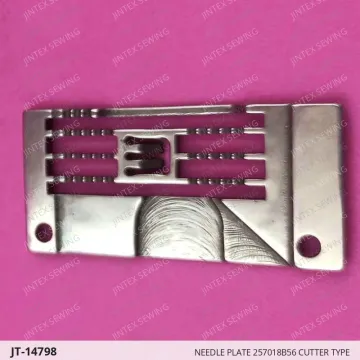NEEDLE PLATE 257018B56 CUTTER TYPE — JT-14798 sewing machine spare part