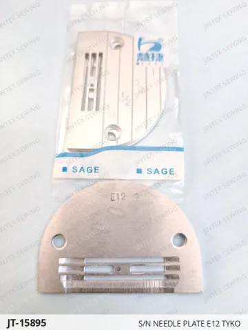 S/N NEEDLE PLATE E12 TYKO — JT-15895 sewing machine spare part