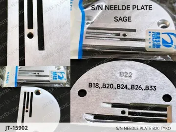 S/N NEEDLE PLATE B20 TYKO — JT-15902 sewing machine spare part