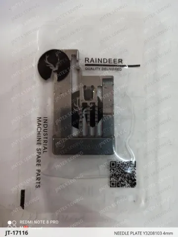 NEEDLE PLATE Y3208103 4mm — JT-17116 sewing machine spare part