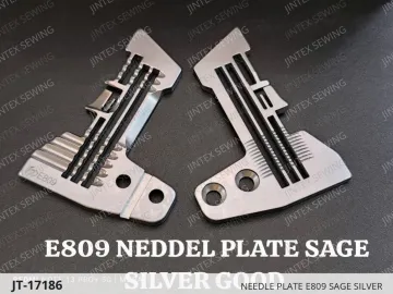 NEEDLE PLATE E809 SAGE SILVER — JT-17186 sewing machine spare part