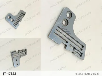 NEEDLE PLATE 205243 — JT-17322 sewing machine spare part
