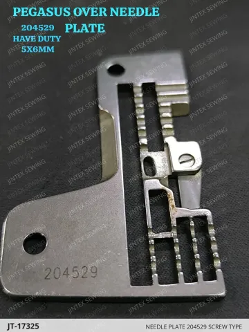 NEEDLE PLATE 204529 SCREW TYPE — JT-17325 sewing machine spare part