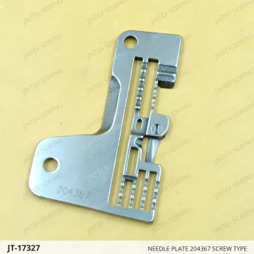 NEEDLE PLATE 204367 SCREW TYPE — JT-17327 sewing machine spare part