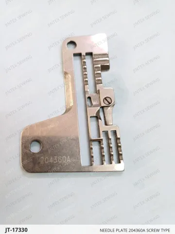 NEEDLE PLATE 204360A SCREW TYPE — JT-17330 sewing machine spare part