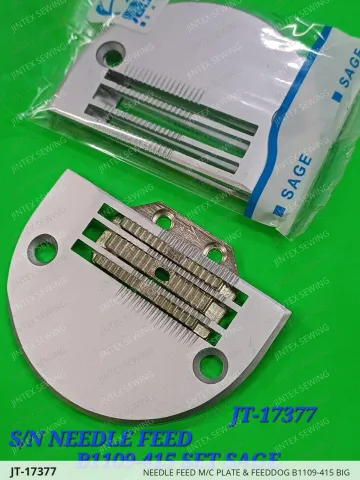 NEEDLE FEED M/C PLATE & FEEDDOG B1109-415 BIG — JT-17377 sewing machine spare part