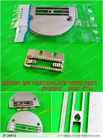 E711 NEEDLE PLATE WITH FEED DOG — JT-20912 sewing machine spare part