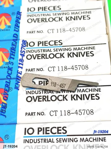KNIFE 118-45708 — JT-19204 sewing machine spare part