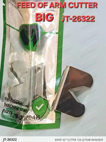 KNIFE 927 CUTTER 129-22704B RAINDEER — JT-26322 sewing machine spare part